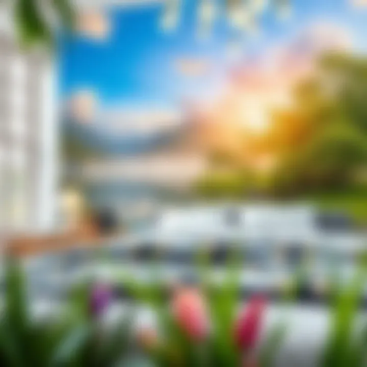 Nature's Serenity in 3D A beautifully designed 3D wall sticker showcasing a serene nature landscape, enhancing bedroom aesthetics.