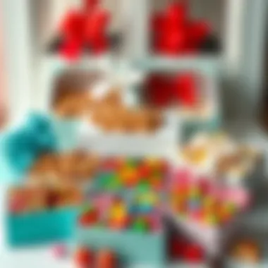 Delicious Assortments for Candy Box Delight Variety of candies displayed in beautifully arranged boxes