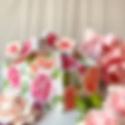 Elegant bridal shower candy box design showcasing floral patterns