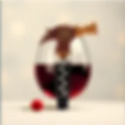 Elegant and intricate design of a cute wine opener showcasing its artistic flair