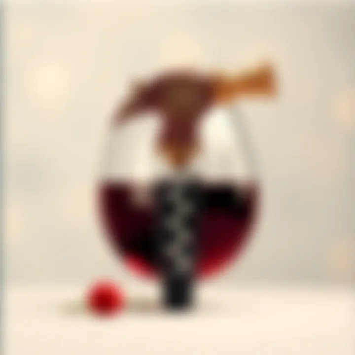 Artistic Flair of a Cute Wine Opener Elegant and intricate design of a cute wine opener showcasing its artistic flair