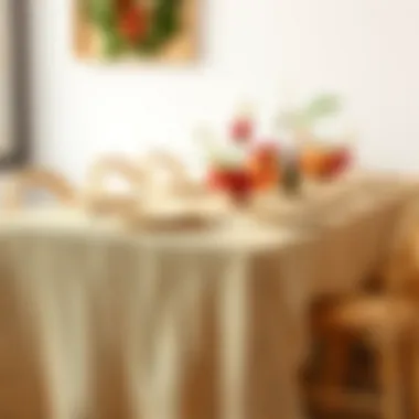 Rustic Burlap Tablecloth with Vintage Centerpieces Rustic burlap tablecloth with vintage centerpieces