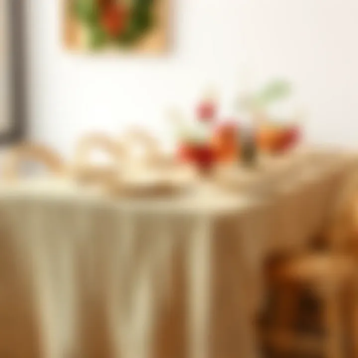 Rustic Burlap Tablecloth with Vintage Centerpieces Rustic burlap tablecloth with vintage centerpieces