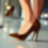 Elegant Brown Heels for Size 12 Feet Elegant brown heels designed for size 12 feet