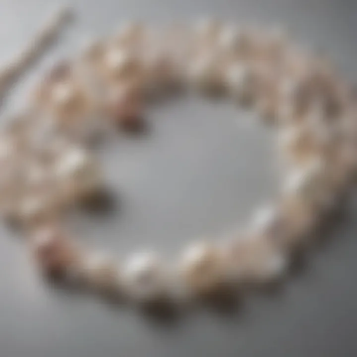 Diverse Pearl Selection Exquisite pearl selection showcasing various hues and sizes