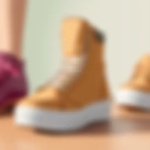 Diverse Footwear Designs Artistic representation of diverse footwear designs