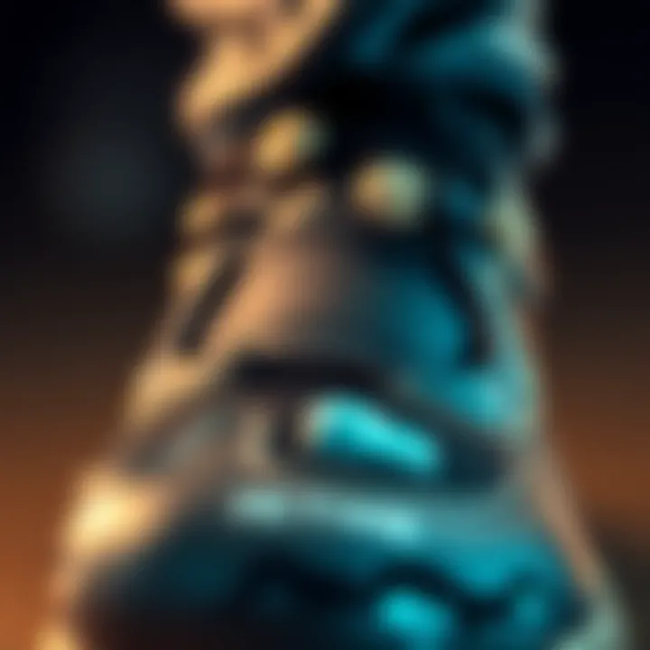 Shoe Technology and Craftsmanship Close-up of shoe technology and craftsmanship