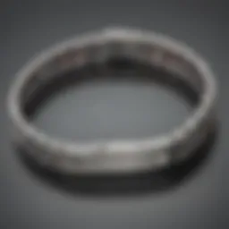 Elegant engraved medical alert bracelet showcasing modern design