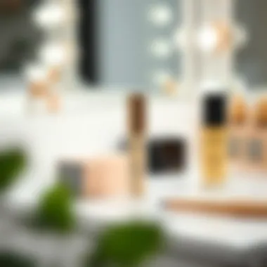 Stylish Packaging in Modern Beauty Routines Elegant packaging design of Etude My Lash Serum on a vanity table