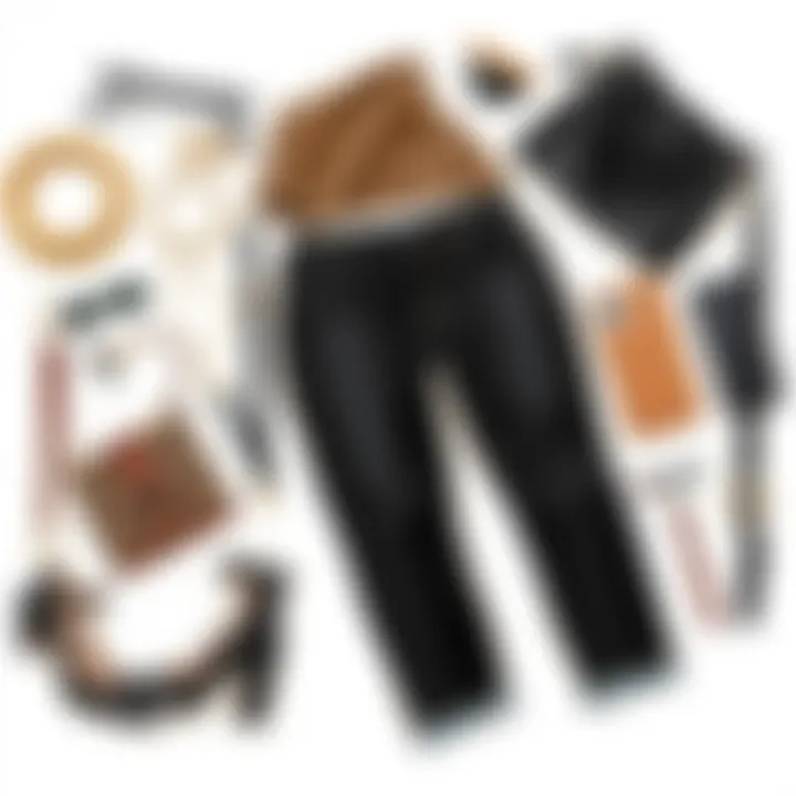 Accessorizing: Elevate Your Style A flat lay of various accessories paired with black skinny jeans