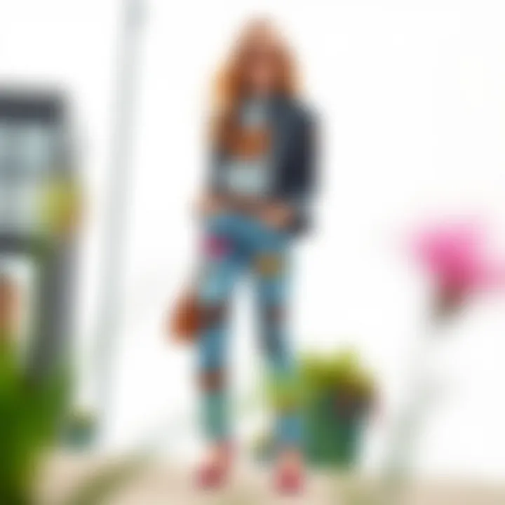 Styling with Butterfly Print Jeans Stylish outfit featuring butterfly print jeans