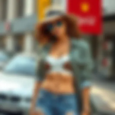 Chic Styling with Cheetah Print Stylish outfit pairing cheetah print underwear with casual wear