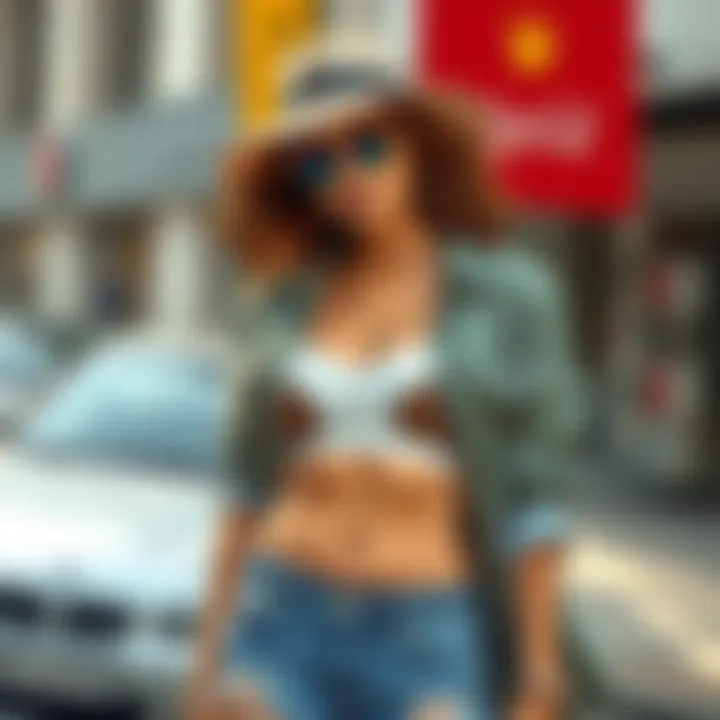 Chic Styling with Cheetah Print Stylish outfit pairing cheetah print underwear with casual wear