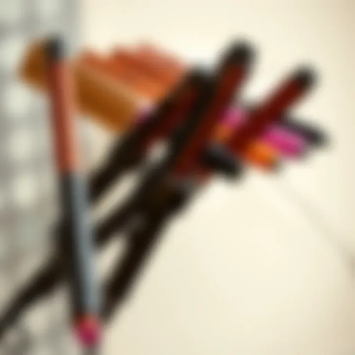 Comparison of European Plug Curling Irons Comparison of various European plug curling irons in a stylish display