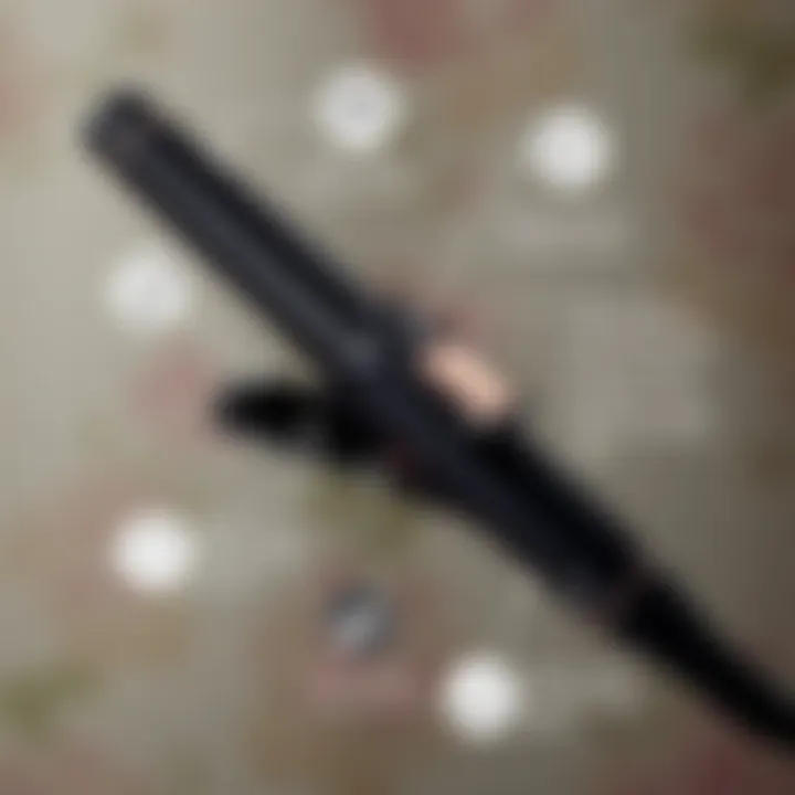 Safety Features of a European Plug Curling Iron Safety features of a European plug curling iron highlighted for consumer awareness