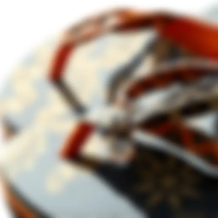 Intricate Patterns on Fabric Straps Close up of fabric straps showcasing intricate patterns