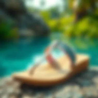 Sustainable Materials in Footwear Sustainable materials used in the making of fabric strap flip flops