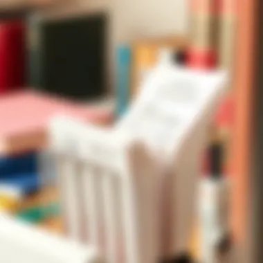 Neatly Organized Receipts Organized receipts neatly stored within a holder