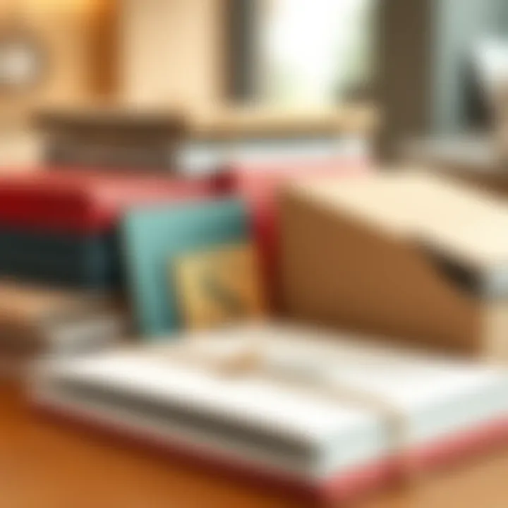 Materials Used in Receipt Holder Books Variety of materials used in constructing receipt holder books