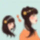 Elegant hair clips showcasing various styles for bangs