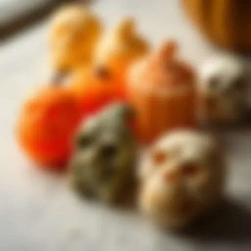 Intricately Designed Halloween Soap Molds A collection of intricately designed Halloween soap molds featuring spooky shapes