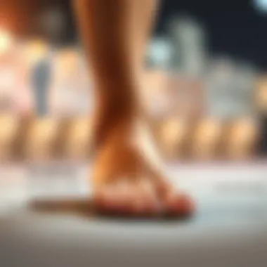 Diagram illustrating foot alignment benefits from gel insoles