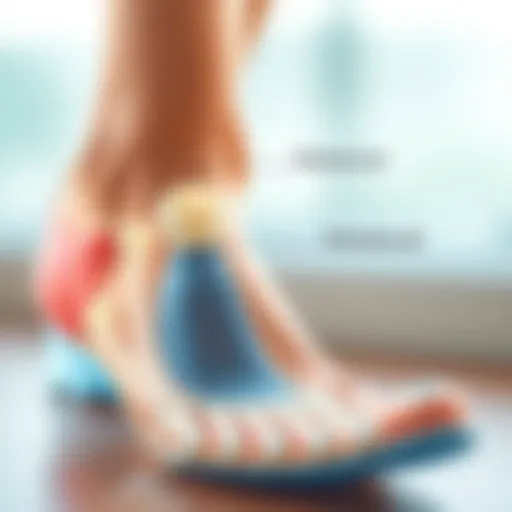 Anatomy of Metatarsal Gel Insoles Illustration showcasing the anatomy of metatarsal gel insoles