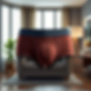 Stylish and Comfortable Boxer Briefs Stylish and comfortable boxer briefs showcased in a modern setting