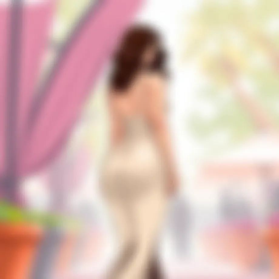 Elegant petite bodycon dress showcasing curves