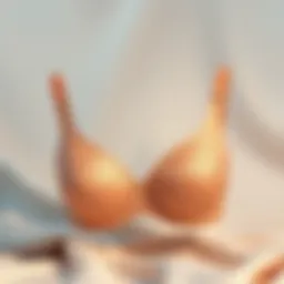 Elegant push-up bra with removable straps displayed on a soft background