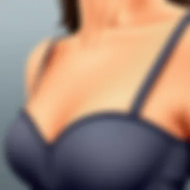 Close-up of comfortable material used in dress inserts