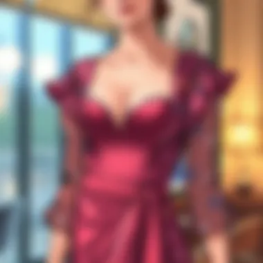 Fashionable dress with push up insert incorporated