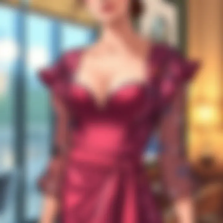 Fashionable dress with push up insert incorporated