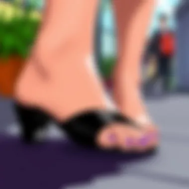 Stylish footwear featuring toe separators