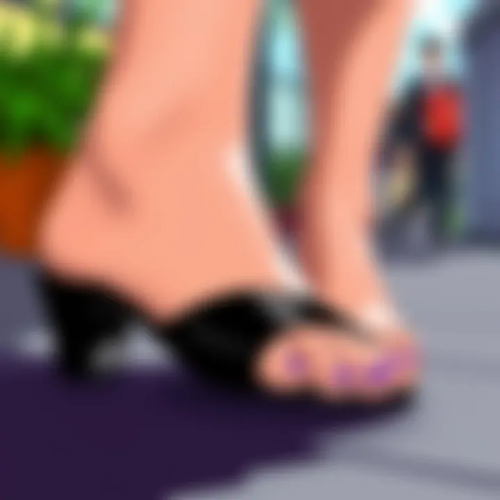 Stylish footwear featuring toe separators