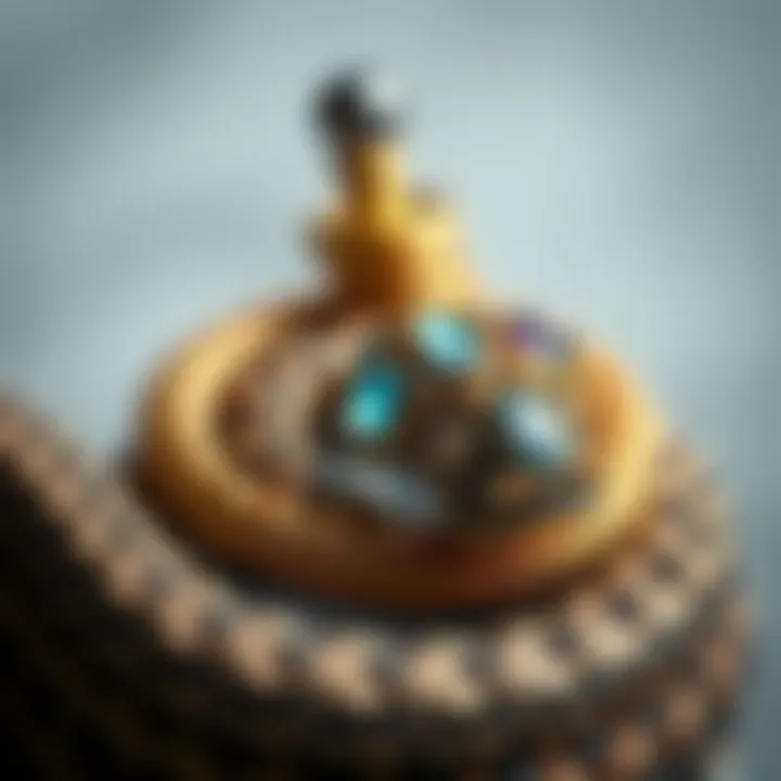 Materials Used in Snake Bite Piercing Jewelry An elegant display of various materials used in snake bite piercings