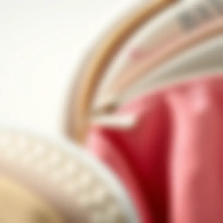 Textural Diversity in Cosmetic Bag Designs Close-up of unique fabric textures used in stylish cosmetic bags