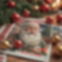 A collection of exquisite vintage Christmas postcards showcasing seasonal designs
