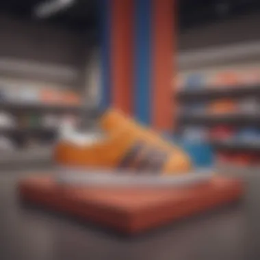 Retail Revolution: The Impact of Color Block Designs on Consumer Choices Adidas color block collection showcased in a retail space