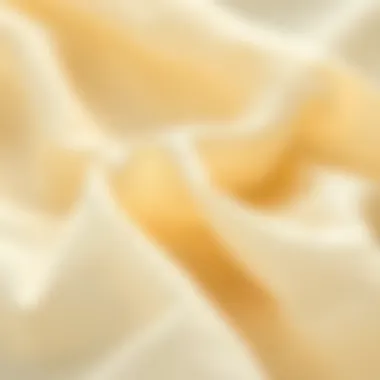 Close-up of delicate fabric swatches representing the textures and patterns of classic dresses.