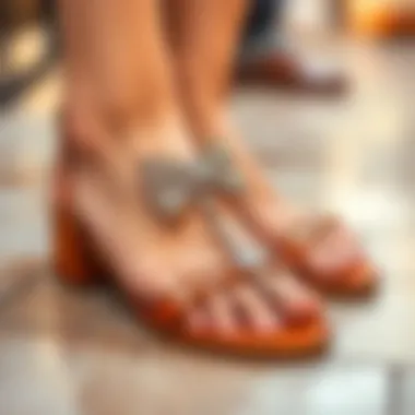 Care instructions for maintaining rhinestone bow sandals