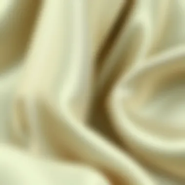 Close-Up of Soft Silk Fabric Close-up of soft silk fabric showcasing its sheen and texture