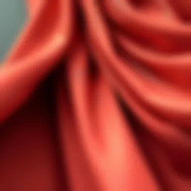 The Allure of Luxurious Draping Close-up of luxurious fabric draping effortlessly