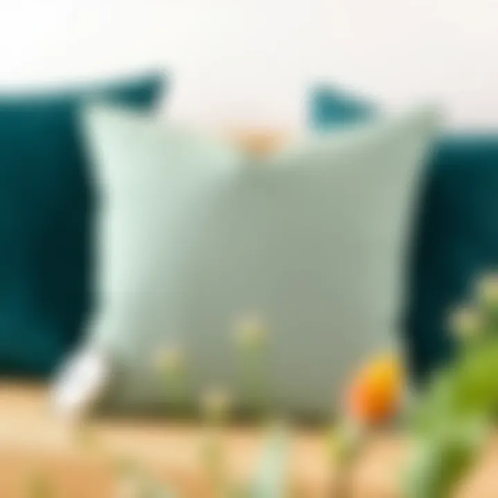 Eco-Friendly Throw Pillow Covers Showcase of eco-friendly throw pillow covers made from sustainable materials.