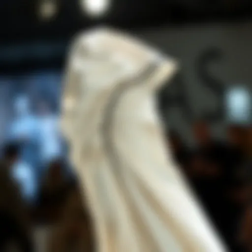 A stunning draped asymmetrical dress showcasing unique contours and flow