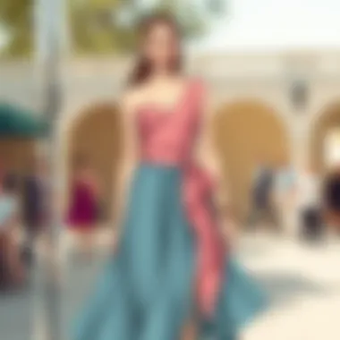 Creative Styling Possibilities Explored Innovative styling options for draped asymmetrical dresses