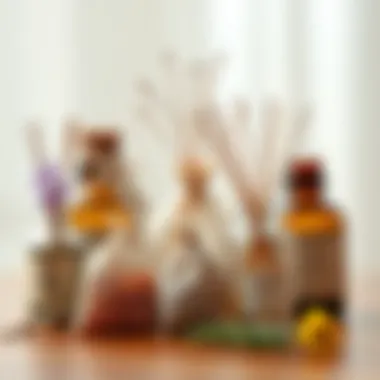An assortment of natural fragrances used in hanging sachets, highlighting their aromatic appeal