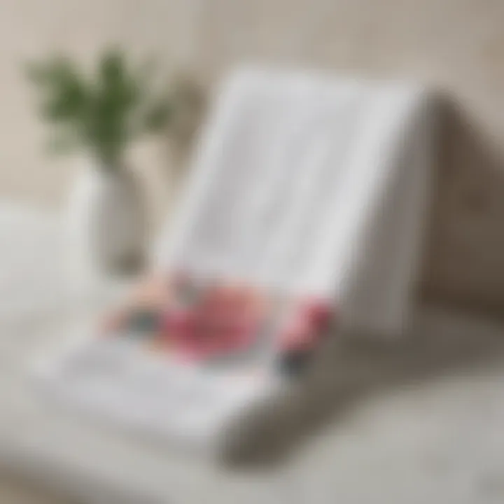 Variety of stylish paper guest towels showcasing unique designs and colors