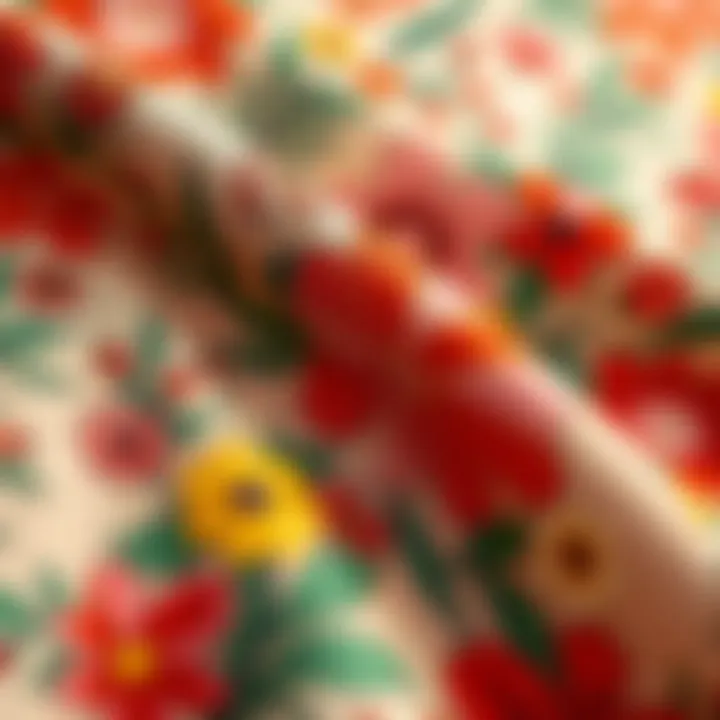 Sustainable Boho Floral Fabric in Design Sustainable boho floral fabric in design