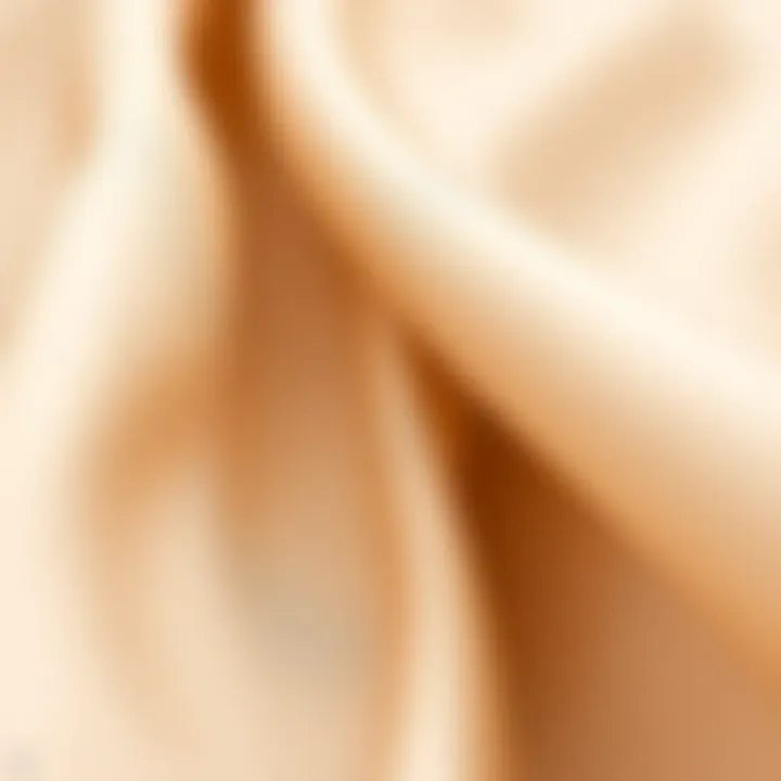 Close-up of luxurious fabric used in graduation dresses